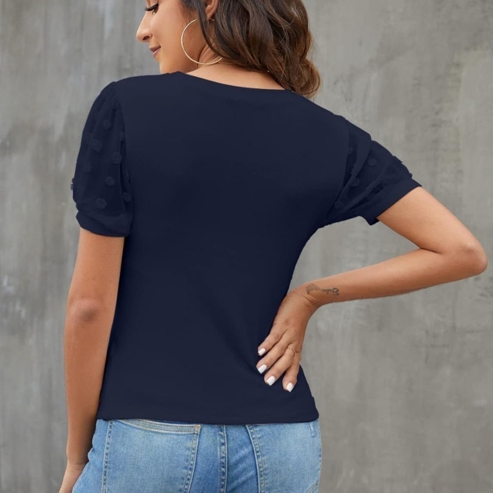 NWT - Blooming Jelly Womens Short Sleeve Blouse Sz XL - Picture 3 of 9